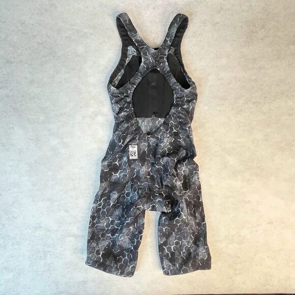 TYR Avictor 2.0 Open Back Technical Swimsuit Womens Size 26 Black Kneeskin - Picture 6 of 15